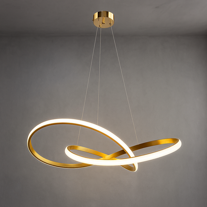 Люстра підвісна золота світлодіодна D-60 cm Led 75W Gold Knot 251188-100006593