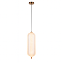 Підвісний світильник золотий з бежевим прозорим плафоном W-15 cm Led 14W Beige clear Colours 250931-100006123