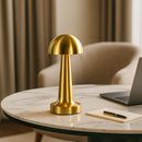 Настільна лампа золота акумуляторна H-22 cm Led Mushroom Gold 251031-100006273