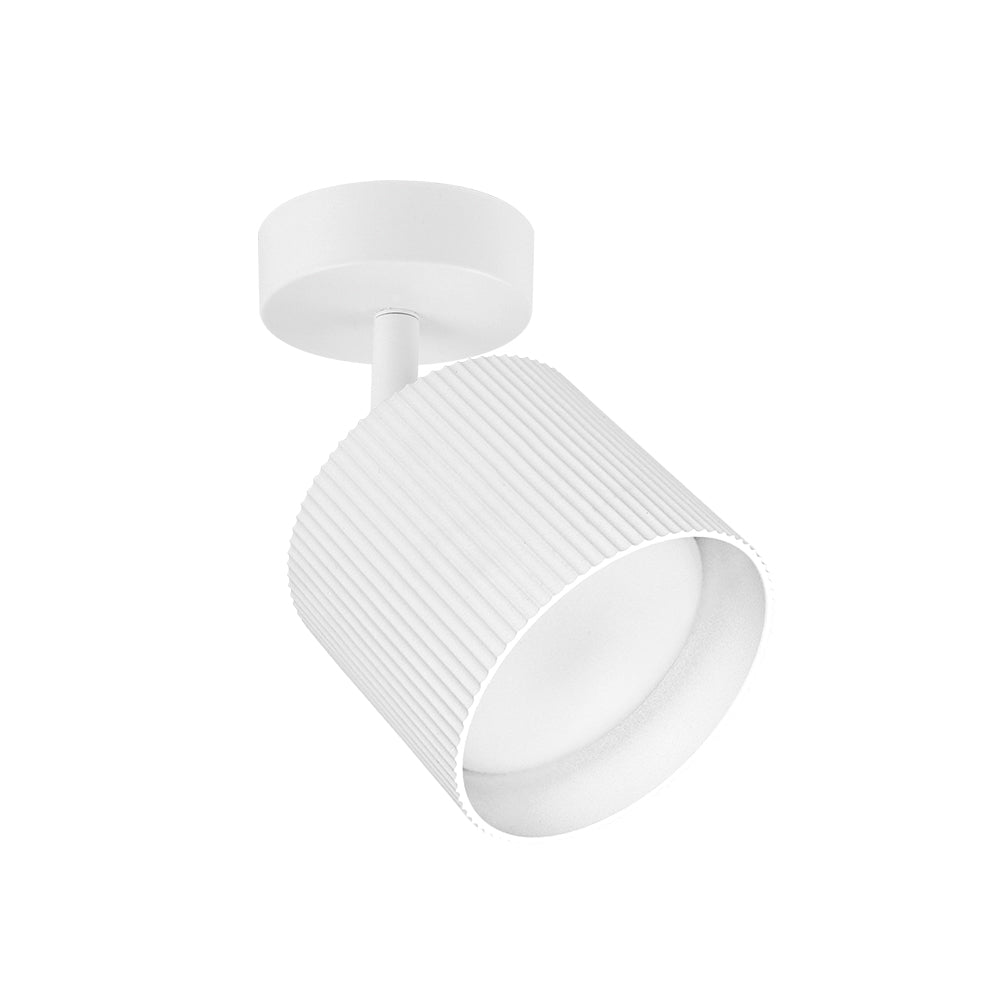 Точковий світильник білий H-13.5 cm D-8.3 cm GX53 White Gofre 260260-100007376