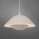 Люстра бежева підвісна з купольним плафоном D-35 cm E27 White Mash 25129-100006898