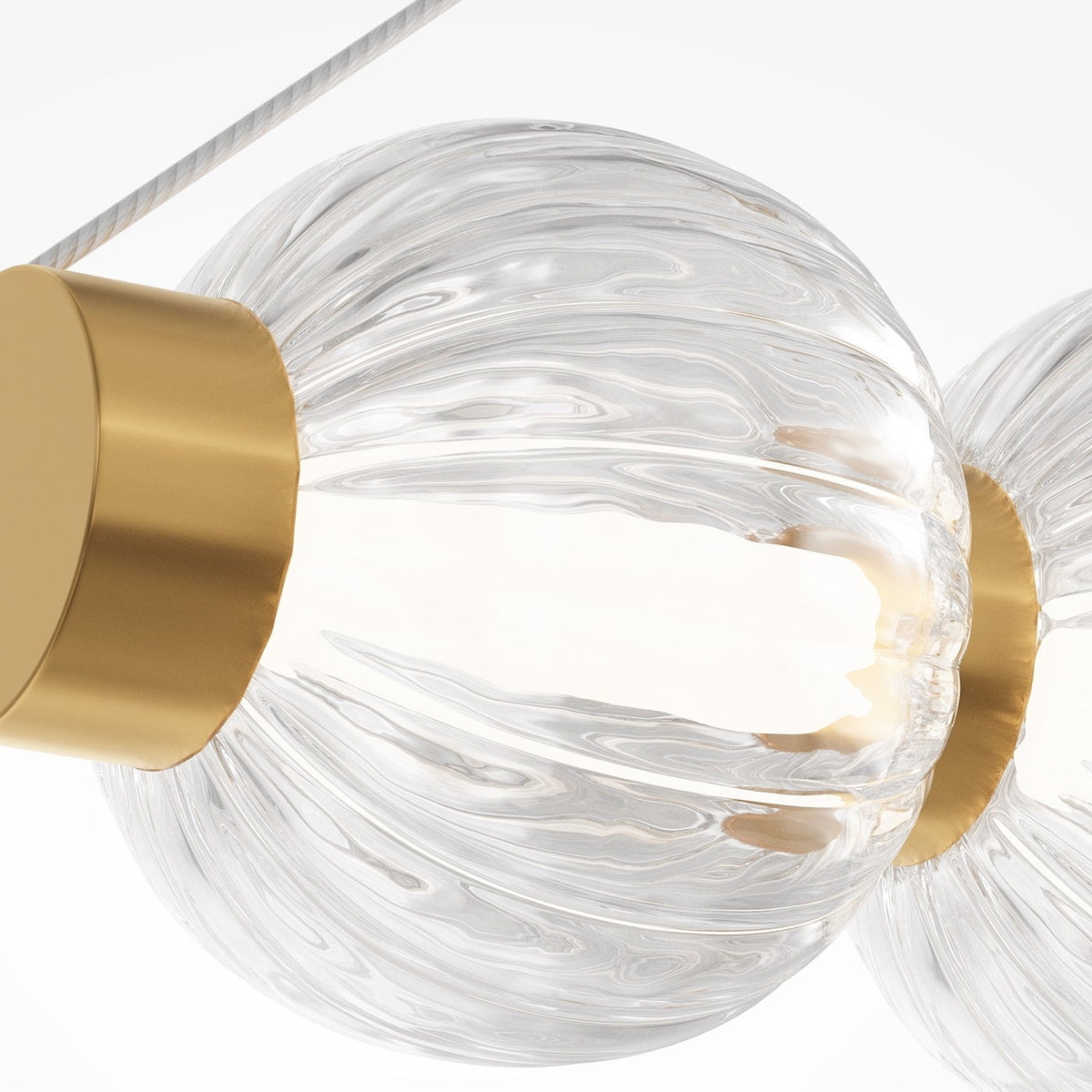 Підвісна люстра золота L-110 cm Led 22W 3000K Gold Pearls 260340-100007636
