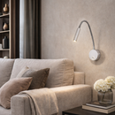 Настінний світильник срібнй H-36 cm Led 3W Chrome Goose 260231-100007457