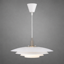 Люстра підвісна біла з геометричним плафоном D-38 cm G9 White Double Cone 25129-100006899