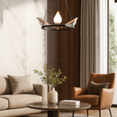 Люстра підвісна золота D-35 cm Led 16W Black+French Gold Birds 251131-100006603