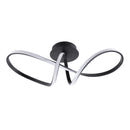 Стельва люстра чорна хвиляста H-23 cm W-61 cm Led 33W 4000K Black Wave 250940-100006079