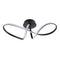 Стельва люстра чорна хвиляста H-23 cm W-61 cm Led 33W 4000K Black Wave 250940-100006079