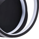 Настінний світильник чорний D-25 cm 4000К Led 15W Black Twin Circle 251040-100006402