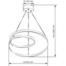 Підвісна люстра золота D-50 cm Led 40W 4000K Gold Knot 251240-100006888