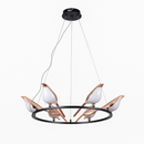 Люстра підвісна золота D-55 cm Led 33W Black+French Gold Birds 251131-100006605