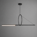 Люстра чорна підвісна видовжена L-120 cm Led 24W Black Looma 260822-100008619