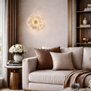 Настінний світильник золотий з прозорим плафоном H-19 cm Led 15W Gold+Transparent Flower 260319-100007688