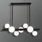 Люстра Bubbles L-75 / L-95 / L-120 Black + White 250418-100004375
