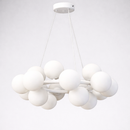 Люстра підвісна біла з білими плафонами D-55 cm G9x16 White Bubbles 260135-100007301