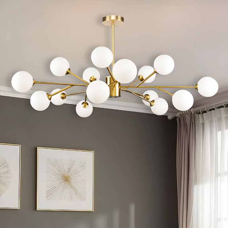 Люстра Berries G9х15 D-105cm Gold + White 250431-100004567
