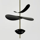 Люстра чорна з пелюстками D-40 cm / D-60 cm Led 4000K Black Flower 250918-100002039