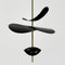 Люстра чорна з пелюстками D-40 cm / D-60 cm Led 4000K Black Flower 250918-100002039