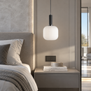 Підвісний світильник D-20 cm E27 White Black Garden lamp 260922-100008835