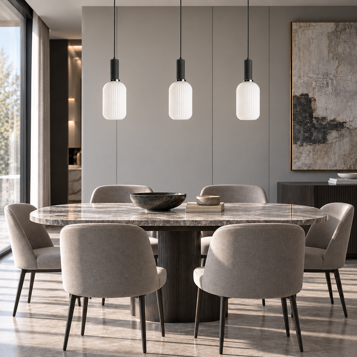 Підвісний світильник D-15 cm E27 White Black Garden lamp 260922-100008834