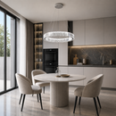 Люстра підвісна хромована D-40 cm / 50 cm Led 40W / 50W Chrome Crystal 260822-100008622