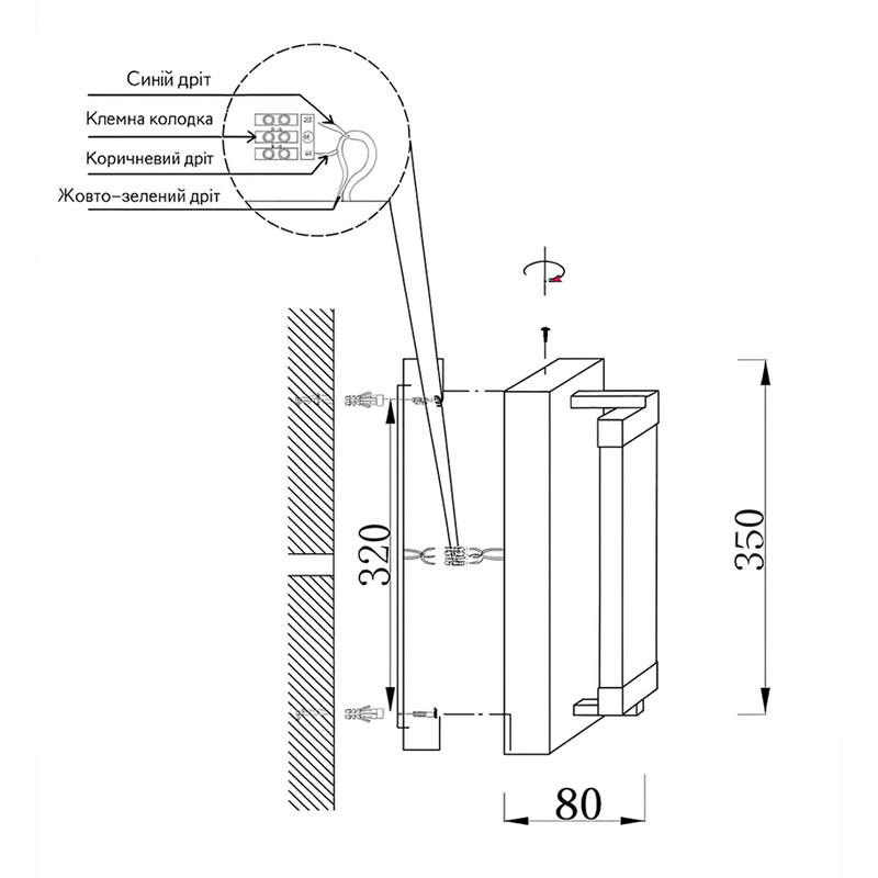 Світильник настінний золотий з прозорим плафоном H-35 cm Led 12W Gold Bubbles Grand Glass 251036-100006364