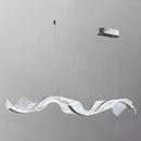 Люстра підвісна з прозорим плафоном та срібним декором Шовк L-120 cm Led 48W Jellyfish Silk Silver 250317-100004272
