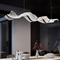 Люстра підвісна з прозорим плафоном та чорним декором Шовк L-120 cm Led 48W Jellyfish Silk black 250317-100004271