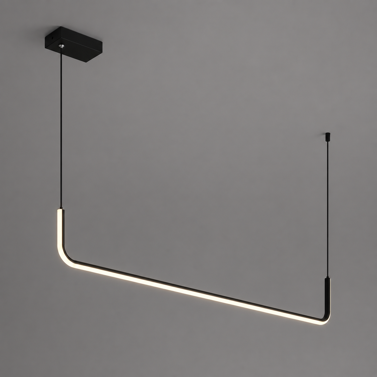Люстра чорна лінійна L-90 cm Led Black Line Soli 260777-100008428