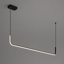 Люстра чорна лінійна L-90 cm Led Black Line Soli 260777-100008428