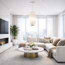 Світильник білий підвсний D-19 cm / 28 cm E27 White Lightness Oval 260218-100007464