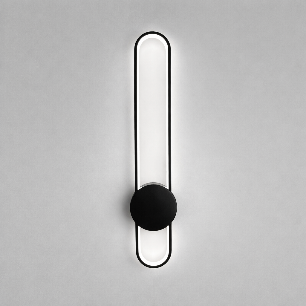 Настінний світильник чорний H-60 cm Led 15W Black Clip Lamp 260218-100007465