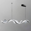 Люстра підвісна з прозорим плафоном та чорним декором Шовк L-120 cm Led 48W Jellyfish Silk black 250317-100004271