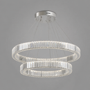 Люстра підвісна хромована на 2 кільця D - 30 cm + 50 cm Led Chrome Crystal 260822-100008624