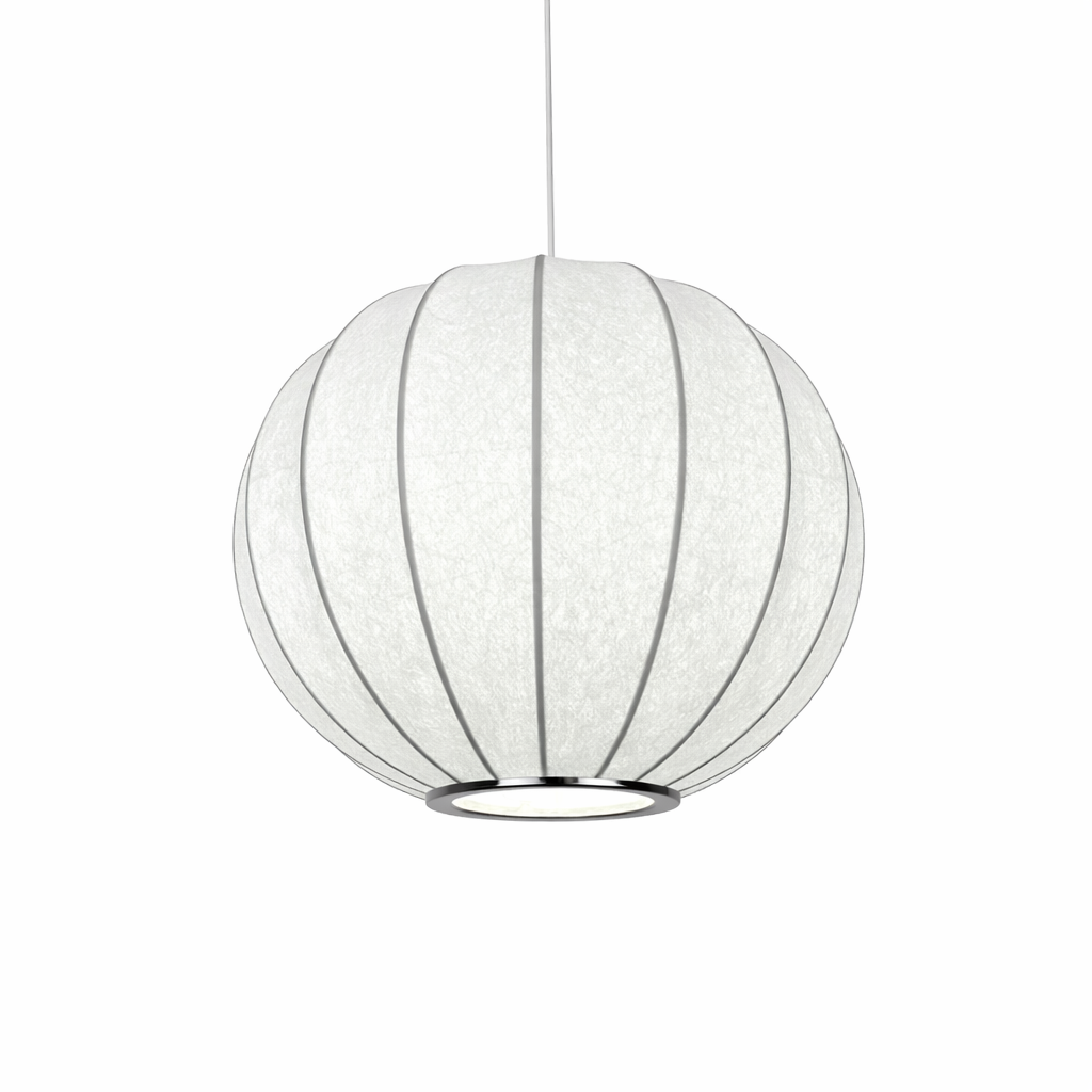 Підвісний світильник білий W-26 cm H-22 cm E27 Lightness Ball 260218-100007466