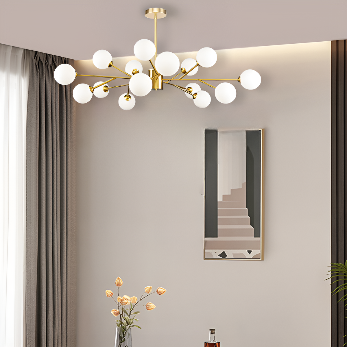 Люстра Berries G9х15 D-105cm Gold + White 250431-100004567
