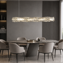 Люстра підвісна хромована видовжена L - 80 cm Led 60W Chrome Crystal 260822-100008626
