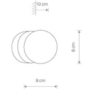 Настінний світильник чорний D-8 cm G9 IP44 Black Bollo Bath 260210-100007499