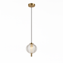 Підвісний світильник золотий з прозорим плафоном W-15 cm Led 5W Clear Colours 250931-100006119