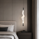 Світильник підвісний чорний з рель'єфним плафоном L - 60 cm / 80 cm Led Black Silk 260822-100008627