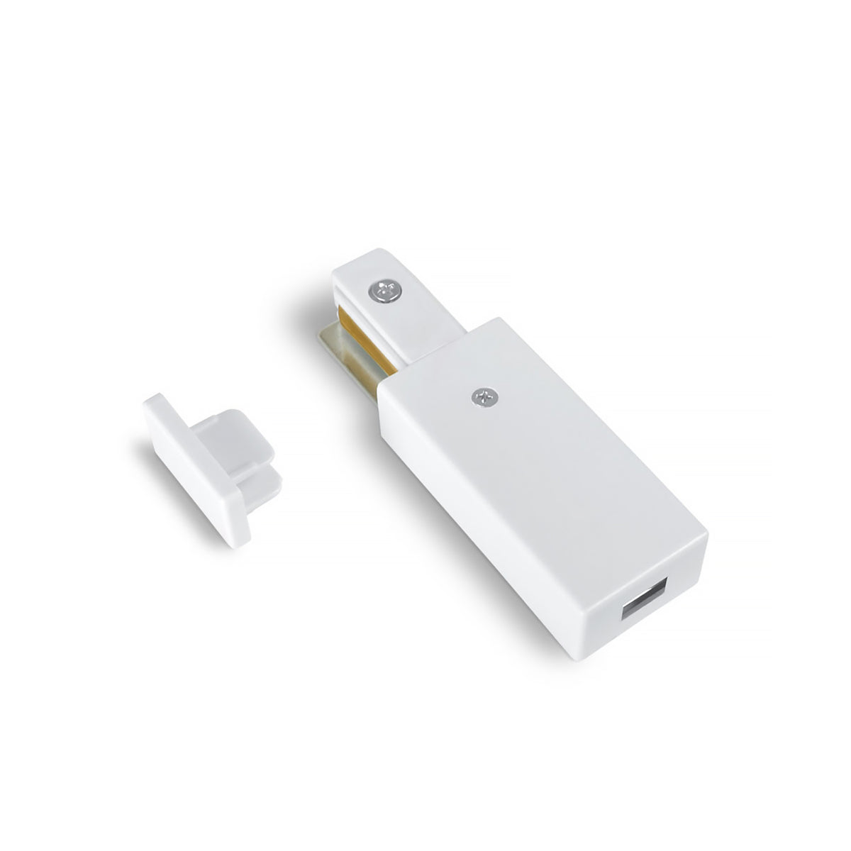 Комплект конектор 1-фазний + заглушка білий White 250654-100005259