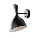 Настінний світильник чорний з вимикачем H-30 cm E14 Black Quinn 260863-100008582