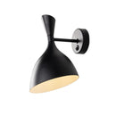 Настінний світильник чорний з вимикачем H-30 cm E14 Black Quinn 260863-100008582