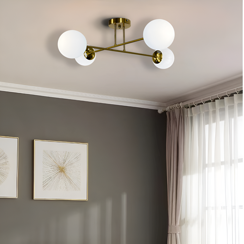 Люстра Modo Lamia 4/ 6/ 8 шт Е27 Gold + White 250418-100004384