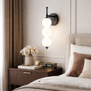 Світильник настінний чорний на 3 / 4 / 5 плафонів куль Led 5W / 6W / 8W Black + White Bollo Pearls 260458-100007775
