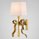 Світильник настінний золотий з текстильним плафоном H-33 cm E14 Gold Bow 260858-100008734