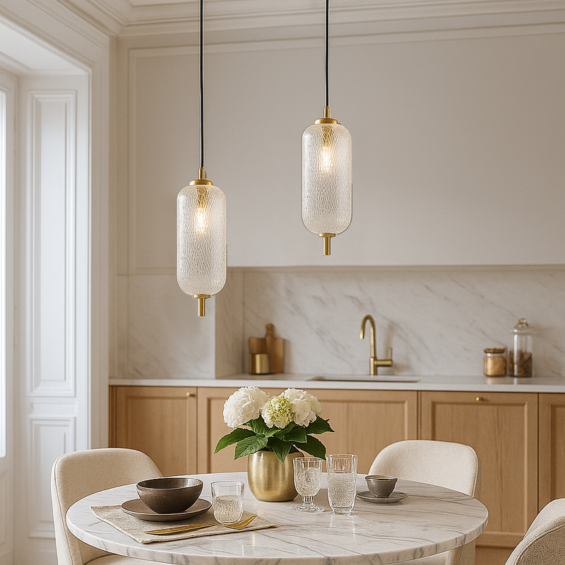 Підвісний світильник золотий з прозорим плафоном W-15 cm Led 14W Clear Colours 250931-100006123