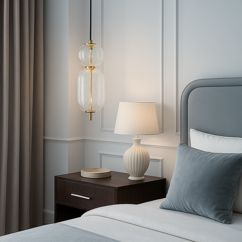 Підвісний світильник золотий з оригінальним прозорим плафоном W-15 cm Led 13W clear Colours 250931-100006124