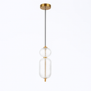 Підвісний світильник золотий з оригінальним прозорим плафоном W-15 cm Led 13W clear Colours 250931-100006124