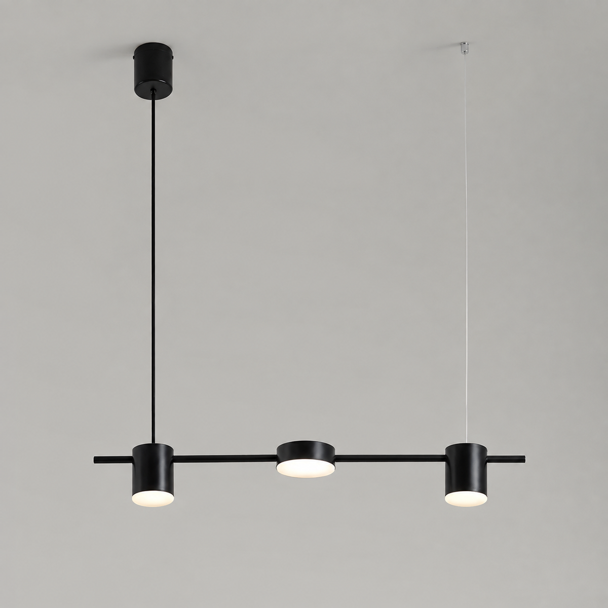 Люстра видовжена чорна L-75 cm Led 24W 3000K-6000K Black Ray Boshi 260822-100008618