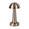 Настільна лампа срібна акумуляторна H-22 cm Led Mushroom Black 251031-100006274